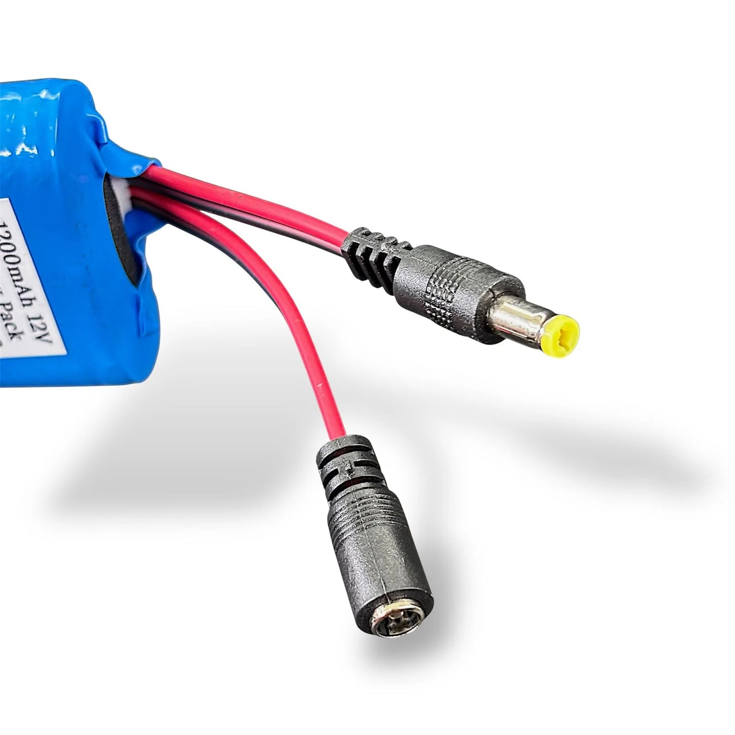12V 1200mAh Rechargeable Battery Pack with 20A BMS | Hongli Lithium Battery with DC Male & Female Socket for Robotics & DIY Projects