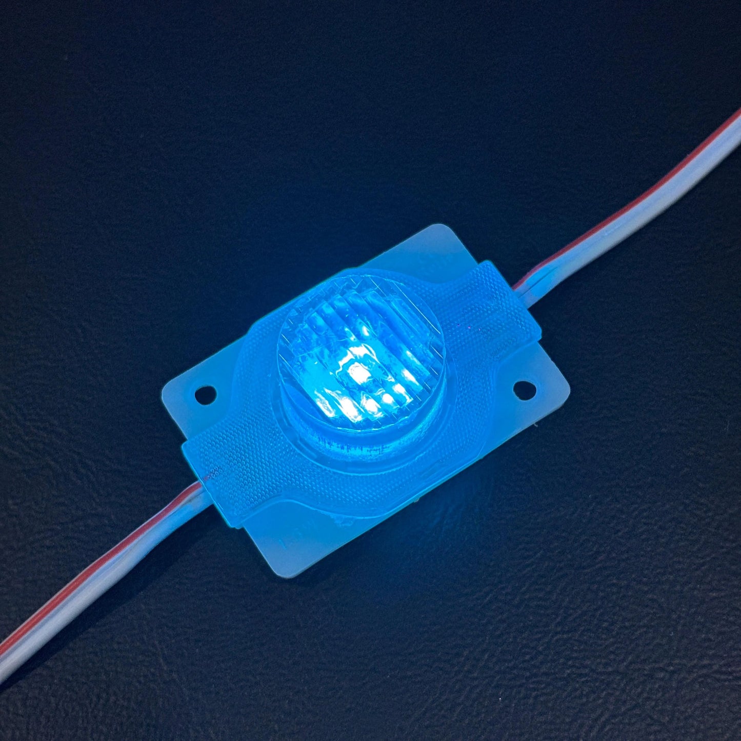 12V Round Shape RGB 1.5W COB Light with Lens | Multicolor Waterproof Backlit Sign Board & DIY Lighting Module | RGB LED Module Light