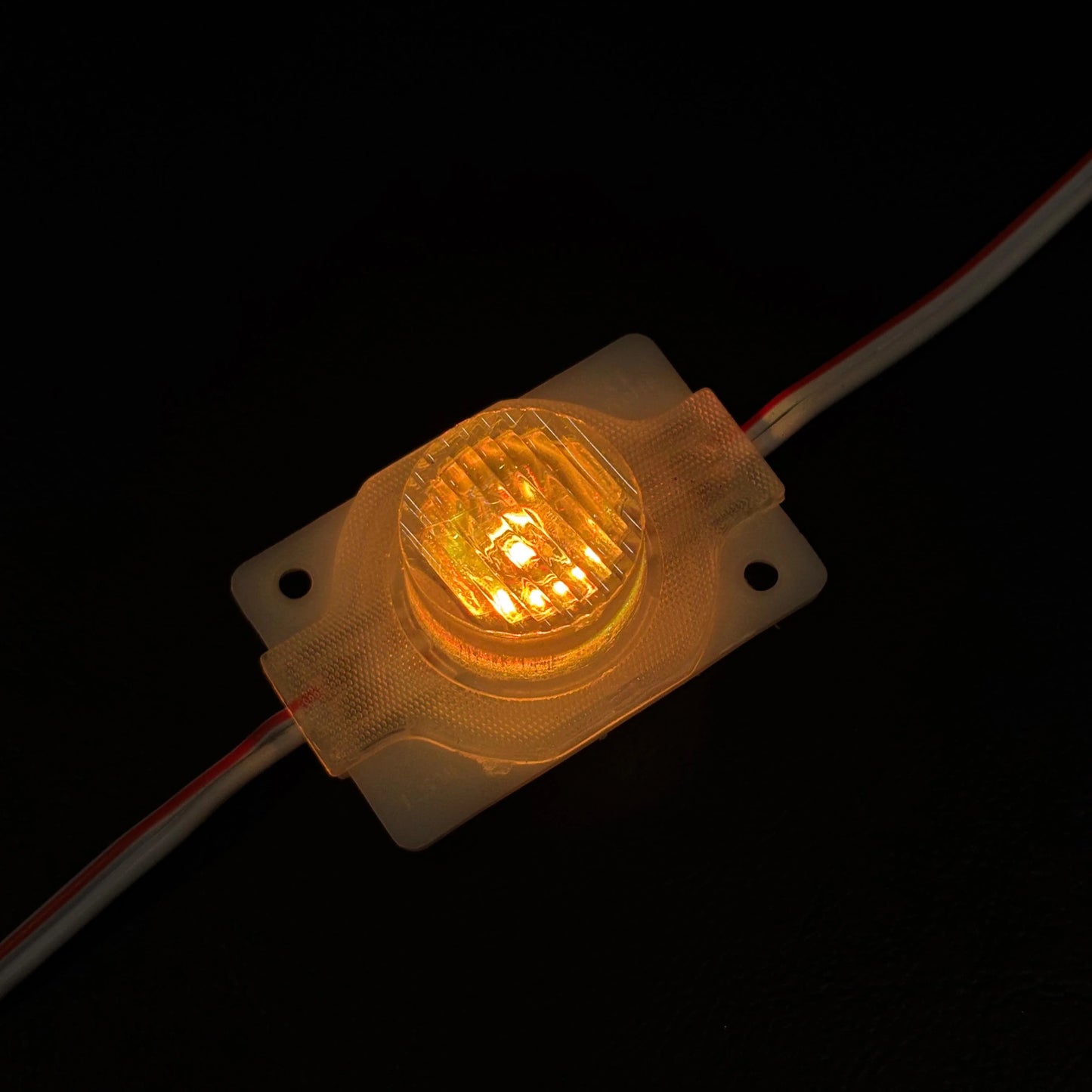 12V Round Shape RGB 1.5W COB Light with Lens | Multicolor Waterproof Backlit Sign Board & DIY Lighting Module | RGB LED Module Light