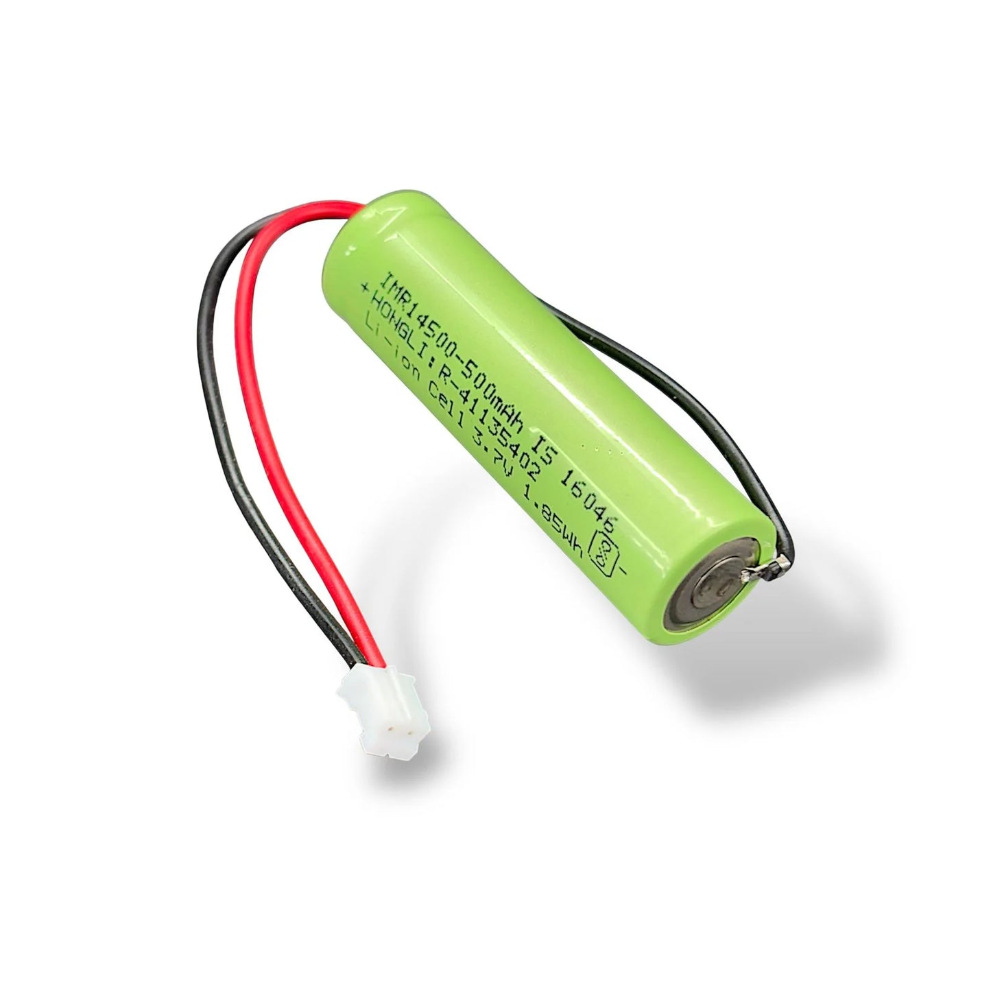 14500 Li-ion Rechargeable Battery 3.7V 500mAh with Wire Connector | Lithium-Ion Cell for DIY & Electronics Projects