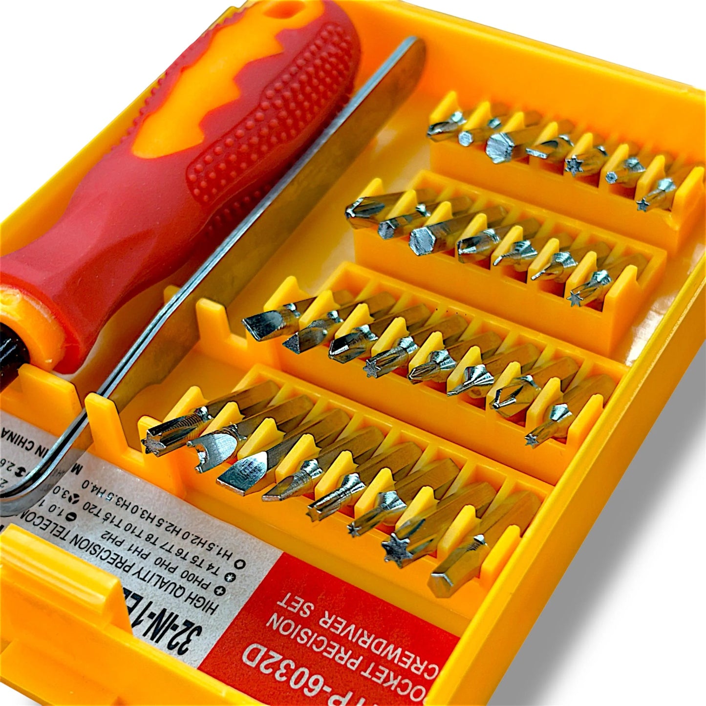 32 in 1 Precision Screwdriver Set (TP-6032D) – Multipurpose Magnetic Toolkit for Mobile, Laptop & Electronics Repair