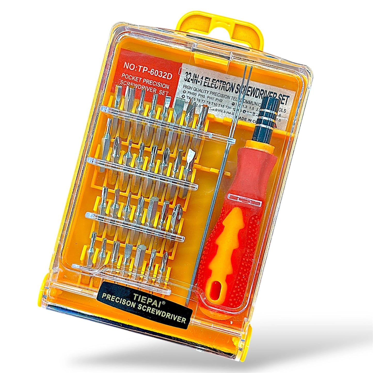 32 in 1 Precision Screwdriver Set (TP-6032D) – Multipurpose Magnetic Toolkit for Mobile, Laptop & Electronics Repair