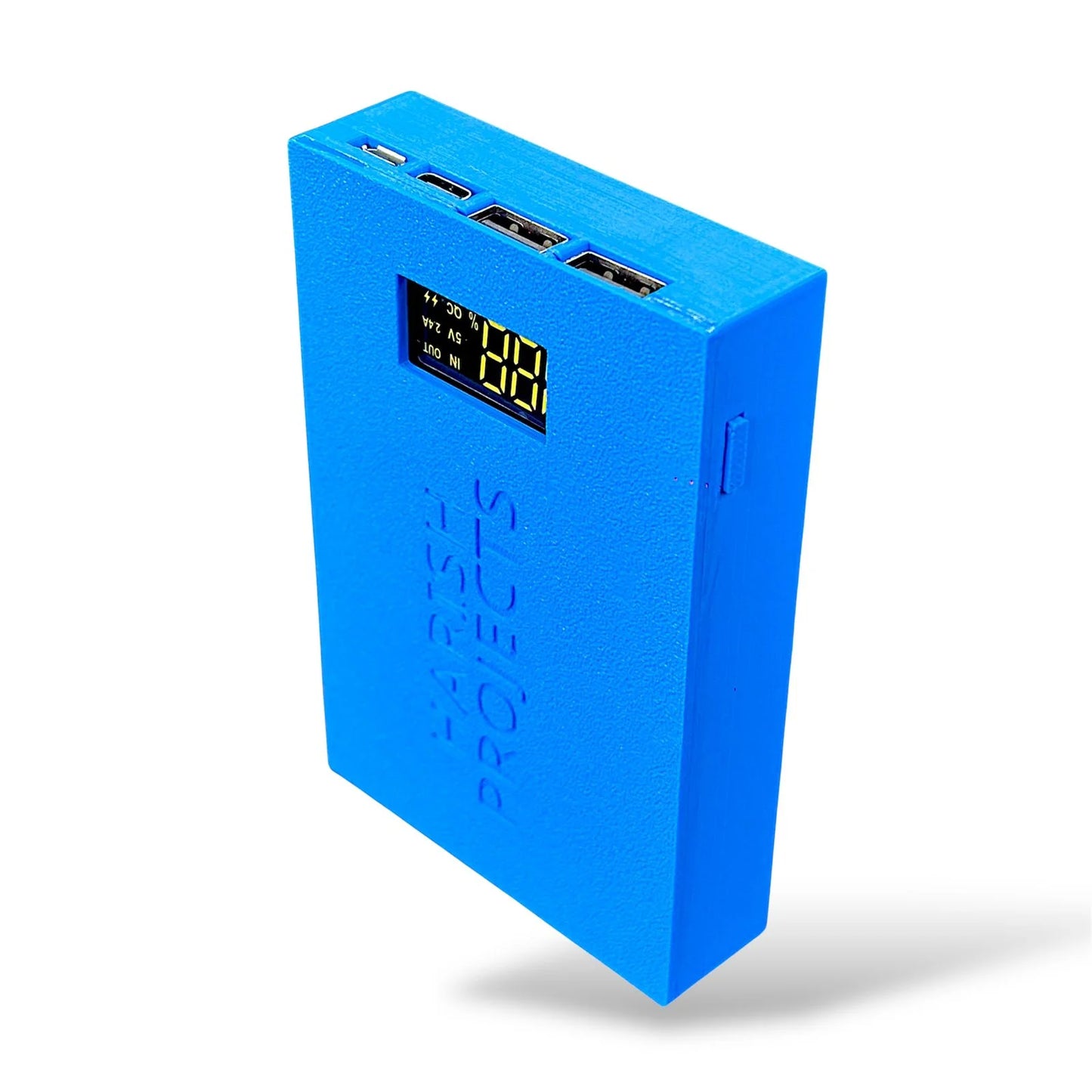 3D Printed Case (Body Only) for 18650 Power Bank Charger Board | Dual USB, Type-C, Micro USB & Lightning Compatible