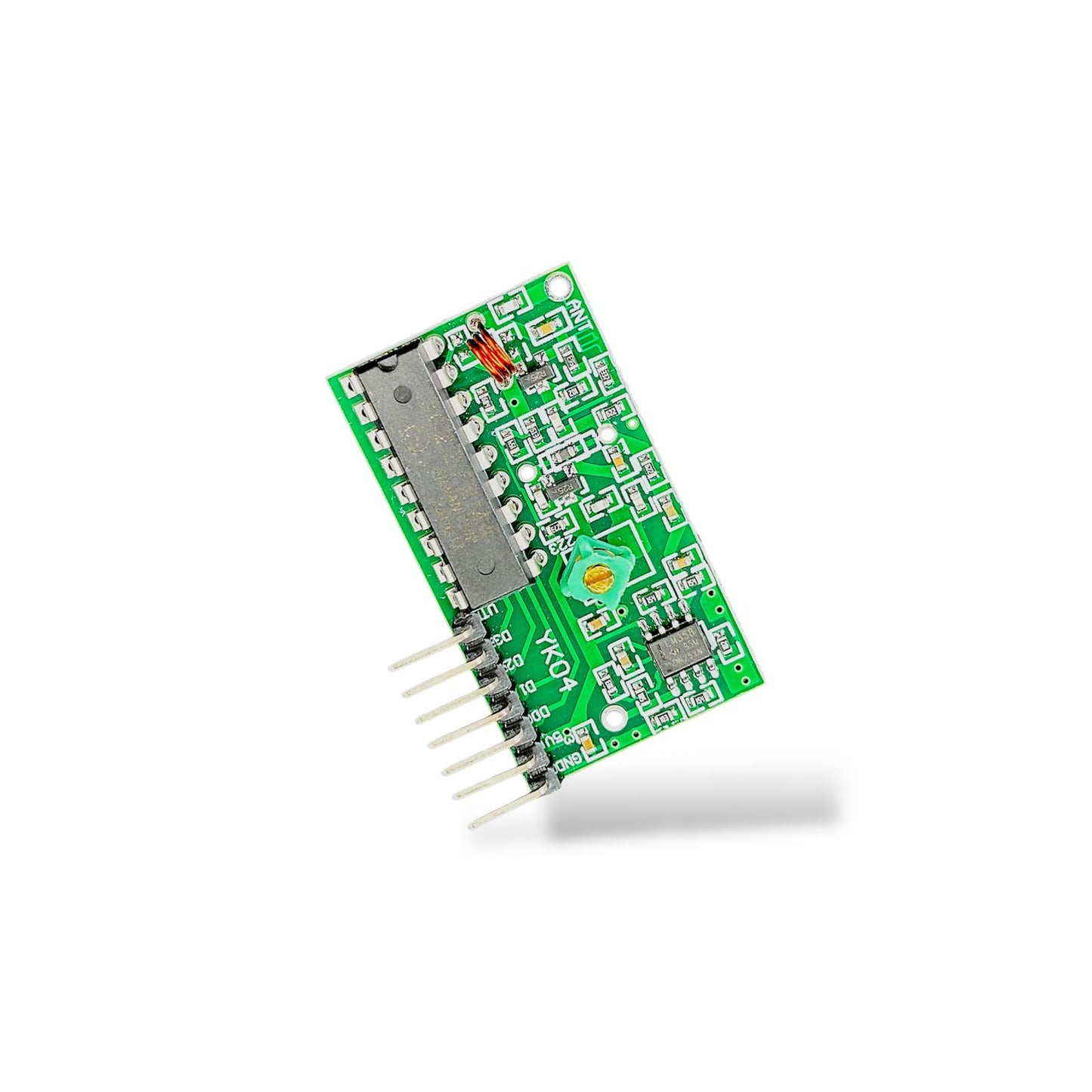 4-Channel RF Remote Control Transceiver Module 433MHz Wireless 4-Button Remote (Non-Locking Mode) for DIY Electronics, Arduino, Home Automation