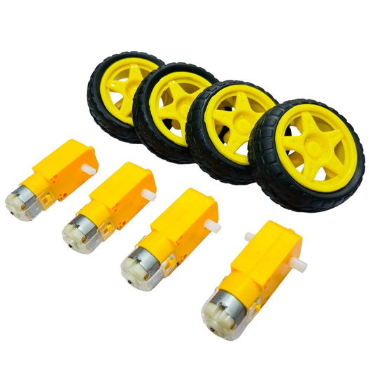 4 Set BO Gear Motor with Wheels 200 RPM