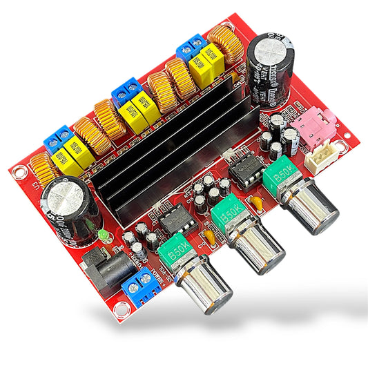 TPA3116D2 Amplifier Board 2x50W+100W DC 12V-24V 2.1 Channel Digital Audio Subwoofer Power Amplifier Board
