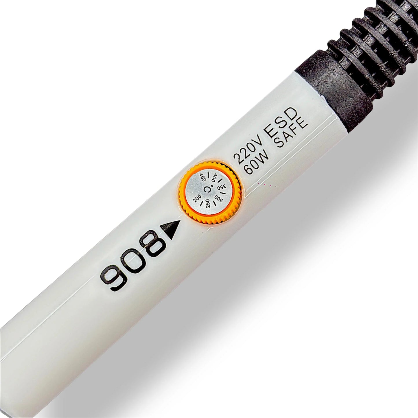 Professional 60W Adjustable Temperature Soldering Iron Kit (908) with 5 Replaceable Tips – for PCB Repair, Micro Soldering, ESD Safe Solder Iron, DIY Electronics & Arduino Projects