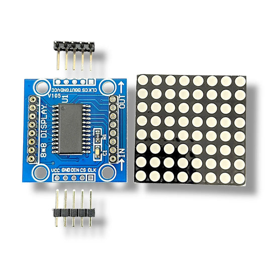 8x8 Dot Matrix Display Module Red LED | Single Color LED Matrix for Arduino, Scrolling Text & DIY Electronics