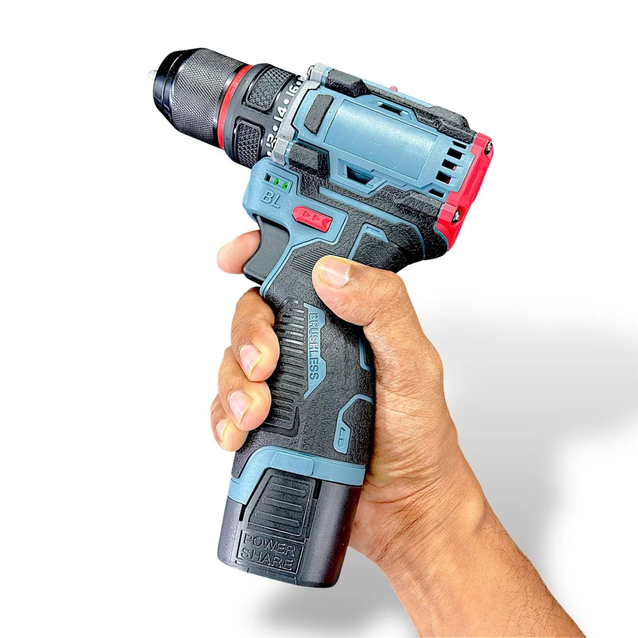 Brushless Drill Machine 16.8V with 4S Li-ion Battery Drill Mode and Screwdriver Mode | Cordless Electric Screwdriver & Power Drill for Home and Professional Use