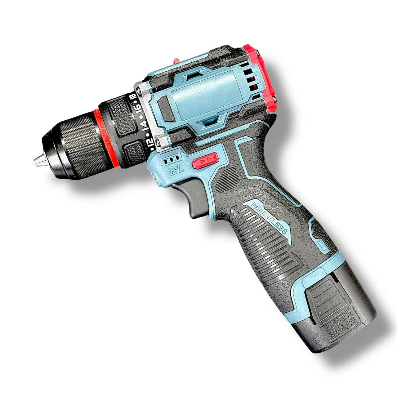 Brushless Drill Machine 16.8V with 4S Li-ion Battery Drill Mode and Screwdriver Mode | Cordless Electric Screwdriver & Power Drill for Home and Professional Use