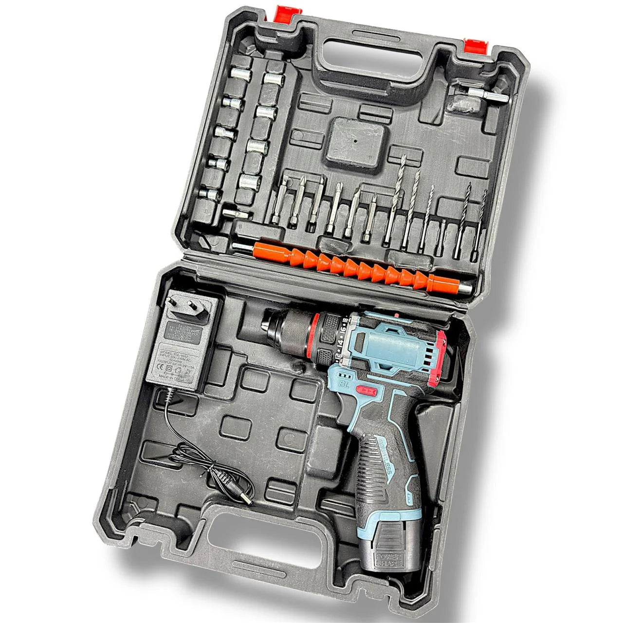 Brushless Drill Machine 16.8V with 4S Li-ion Battery Drill Mode and Screwdriver Mode | Cordless Electric Screwdriver & Power Drill for Home and Professional Use