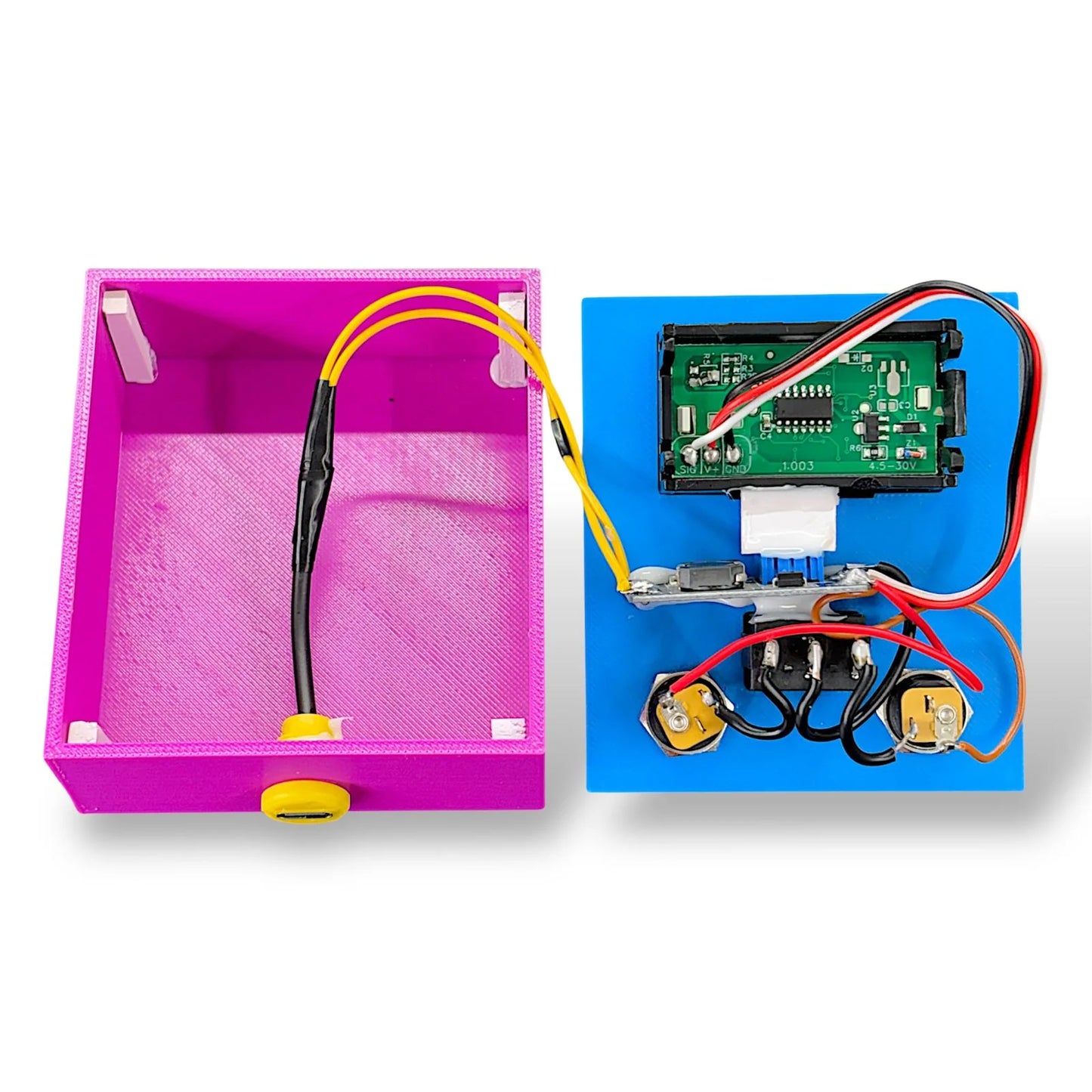 Case Cover for DIY Digital Voltage Booster (Electronics Not Included) – 80×75×28mm