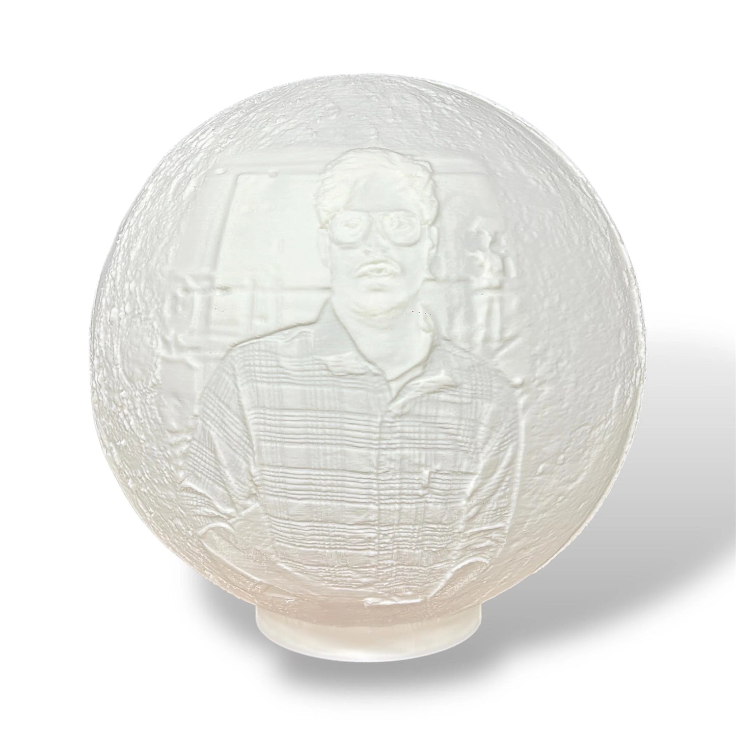 Lithophane Moon Light Lamp – Custom 3D Print | Multicolor LED Night Lamp Gift | 3D Photo Moon Light