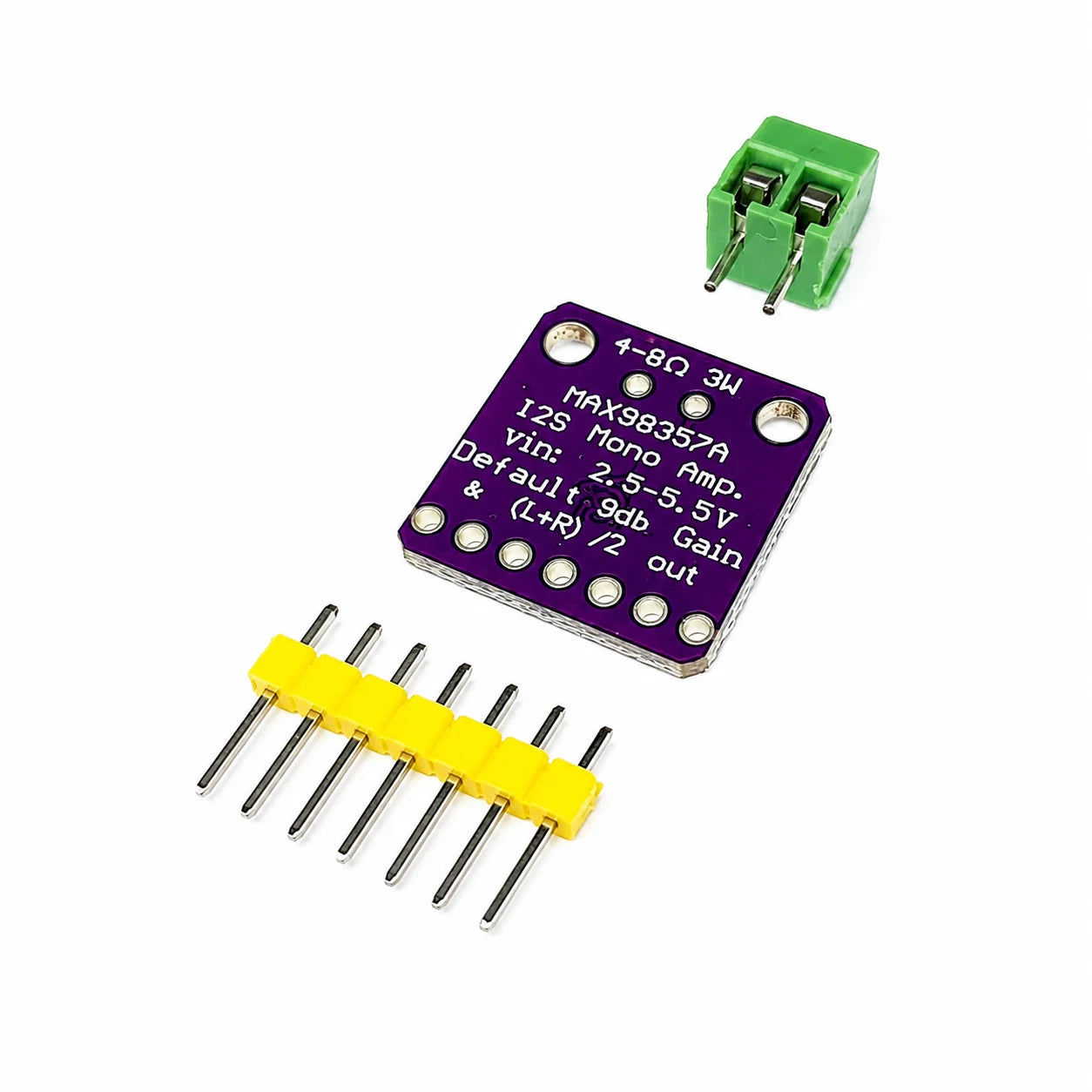 MAX98357A I2S Audio Amplifier Breakout Board | Class-D Mono Amp for Raspberry Pi & Microcontrollers