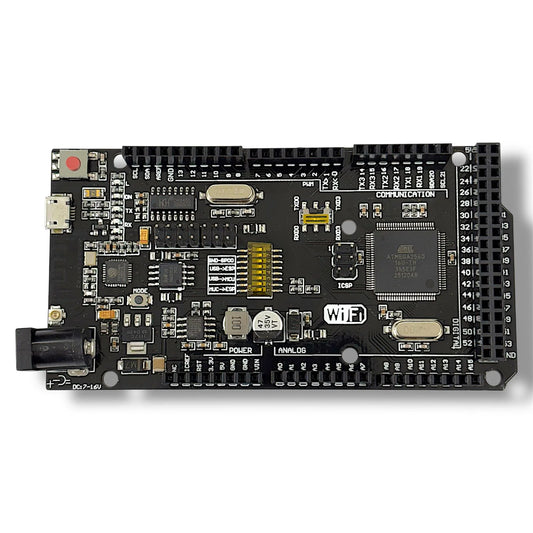 Mega + WiFi R3 ATmega2560 with ESP8266 NodeMCU | CH340G USB-TTL Compatible Development Board for Arduino Mega Projects