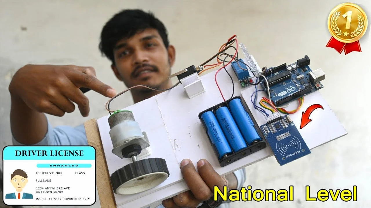 RFID Scan Bike Start | Engine Locking | RFID Science Project Kit