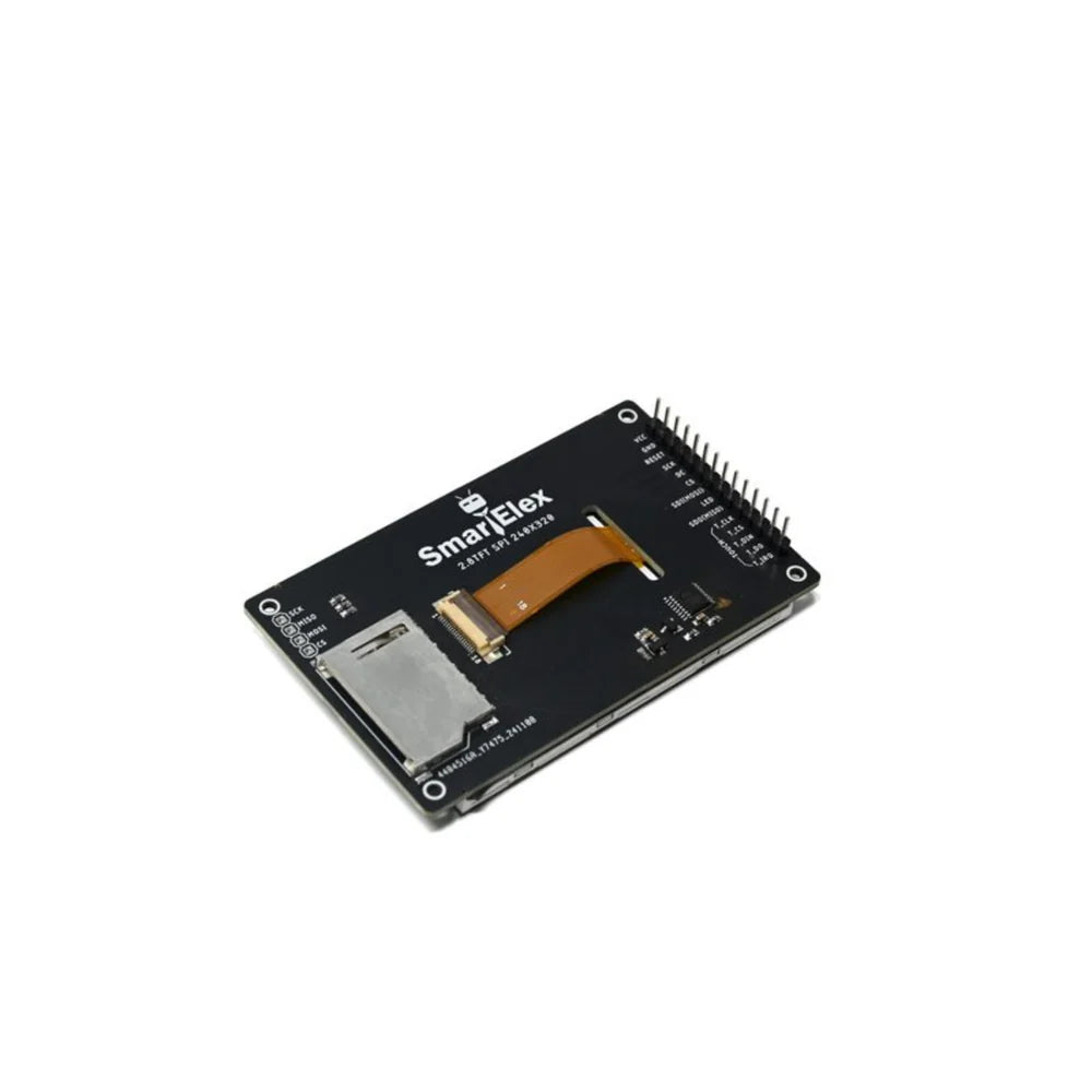 SmartElex XPT2046 2.8-Inch TFT LCD Resistive Touch Display 240×320 | SPI Touchscreen Module for Arduino & DIY Electronics