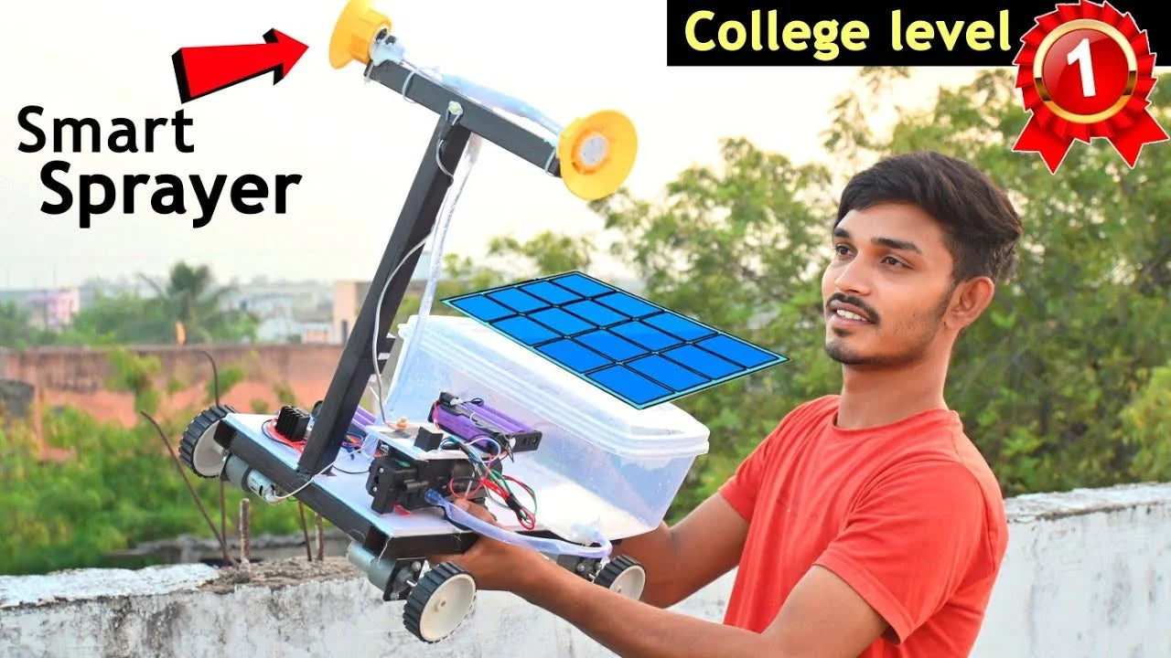 Smart Pesticide Sprayer Robot | Science Project Kit | Inspire Award Project