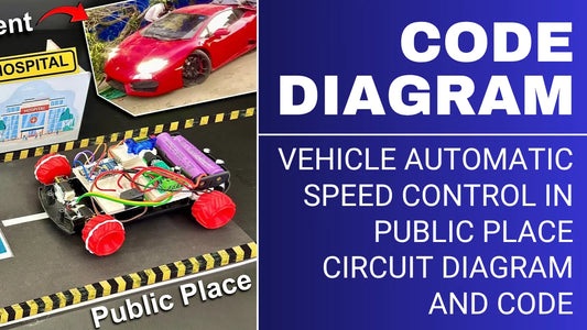 Vehicle Automatic Speed Control in Public Place Circuit Diagram and Code