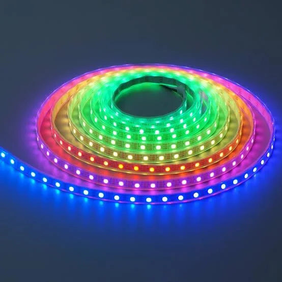 WS2812B RGB Strip Light | Programmable Pixel LED light | 5 Meter Length