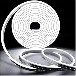 White 12V DC Neon LED Strip Light 5 Meter | Flexible Neon Rope Light for Decorative & Architectural Lighting