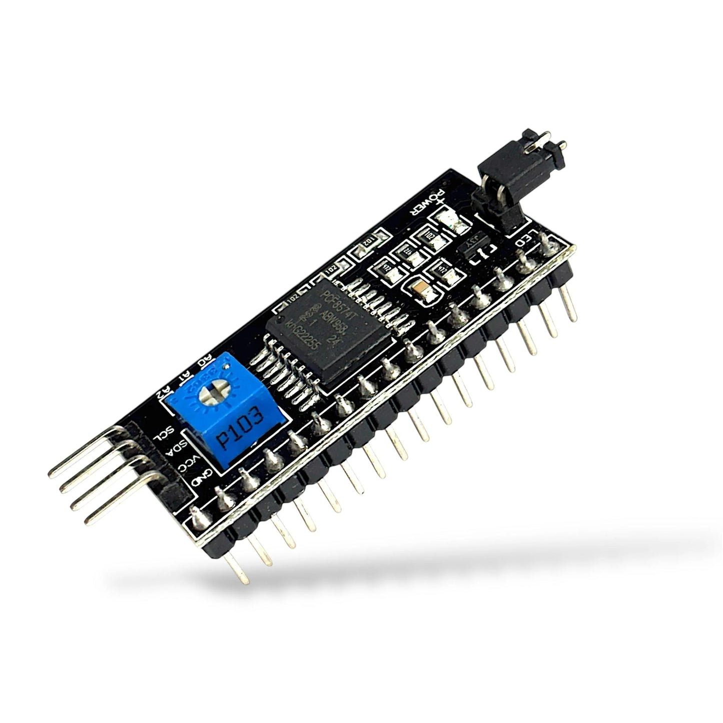 I2C MODULE FOR 16X2 Display Connector (Free 4 Jumper Wires)