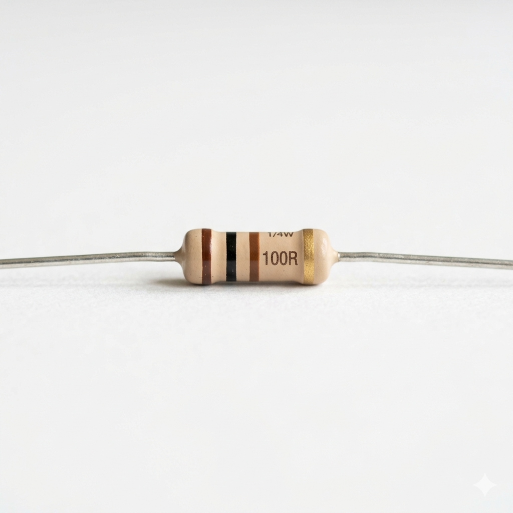100 Ohm Resistor 1/4W Pack of 10 | 100R Carbon Film Resistor for Arduino, PCB & DIY Electronics