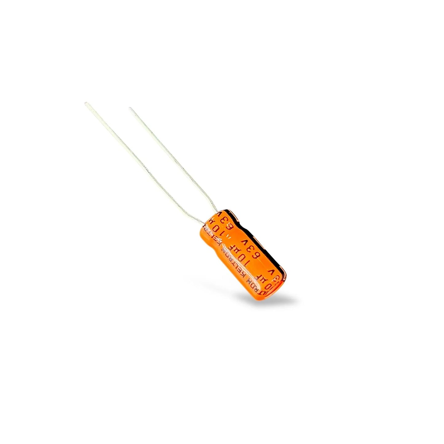 10uF 63V Capacitor Pack of 2 | Radial Lead | Keltron High-Quality Filter & Power Supply Capacitor