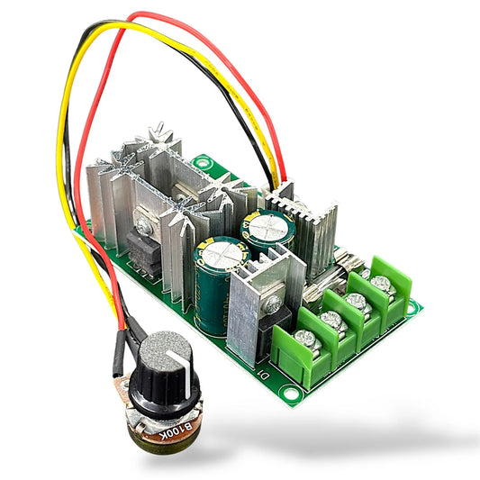 12V-48V 20A DC Motor Speed Controller | PWM Motor Driver Regulator with External Knob – High Power DC Speed Controller Module