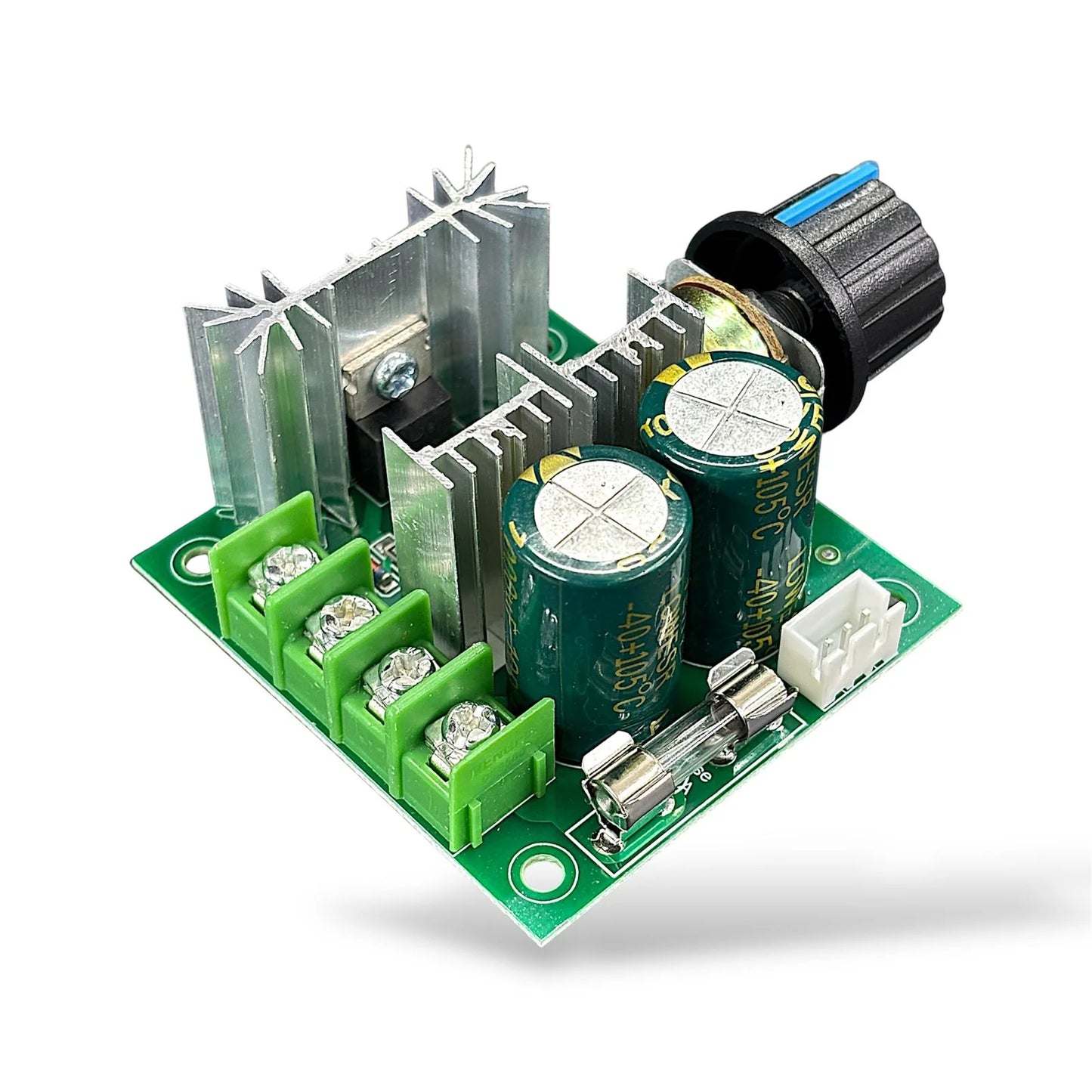 12V 10A DC Motor Speed Controller | PWM Motor Driver Regulator with Knob – High Power DC Speed Control Module