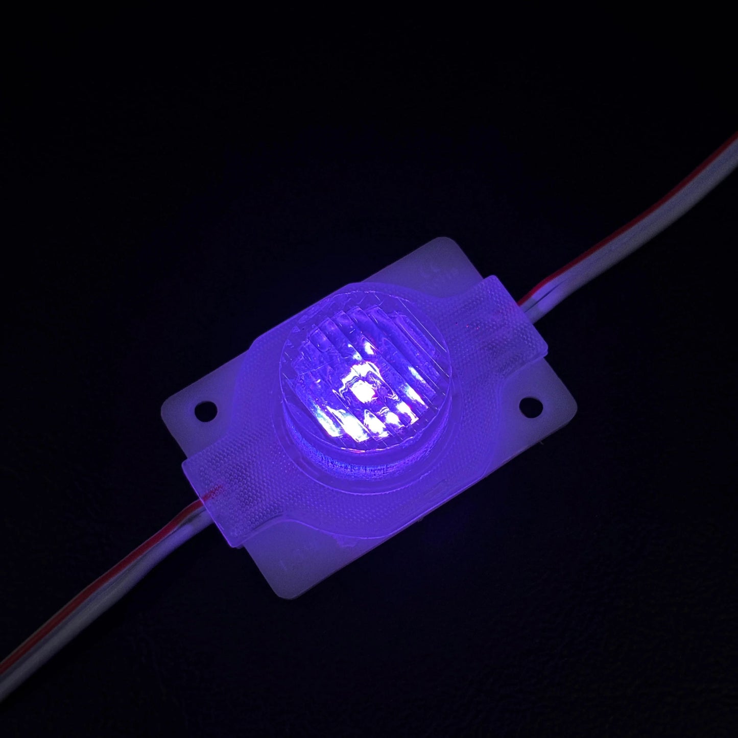 12V Round Shape RGB 1.5W COB Light with Lens | Multicolor Waterproof Backlit Sign Board & DIY Lighting Module | RGB LED Module Light