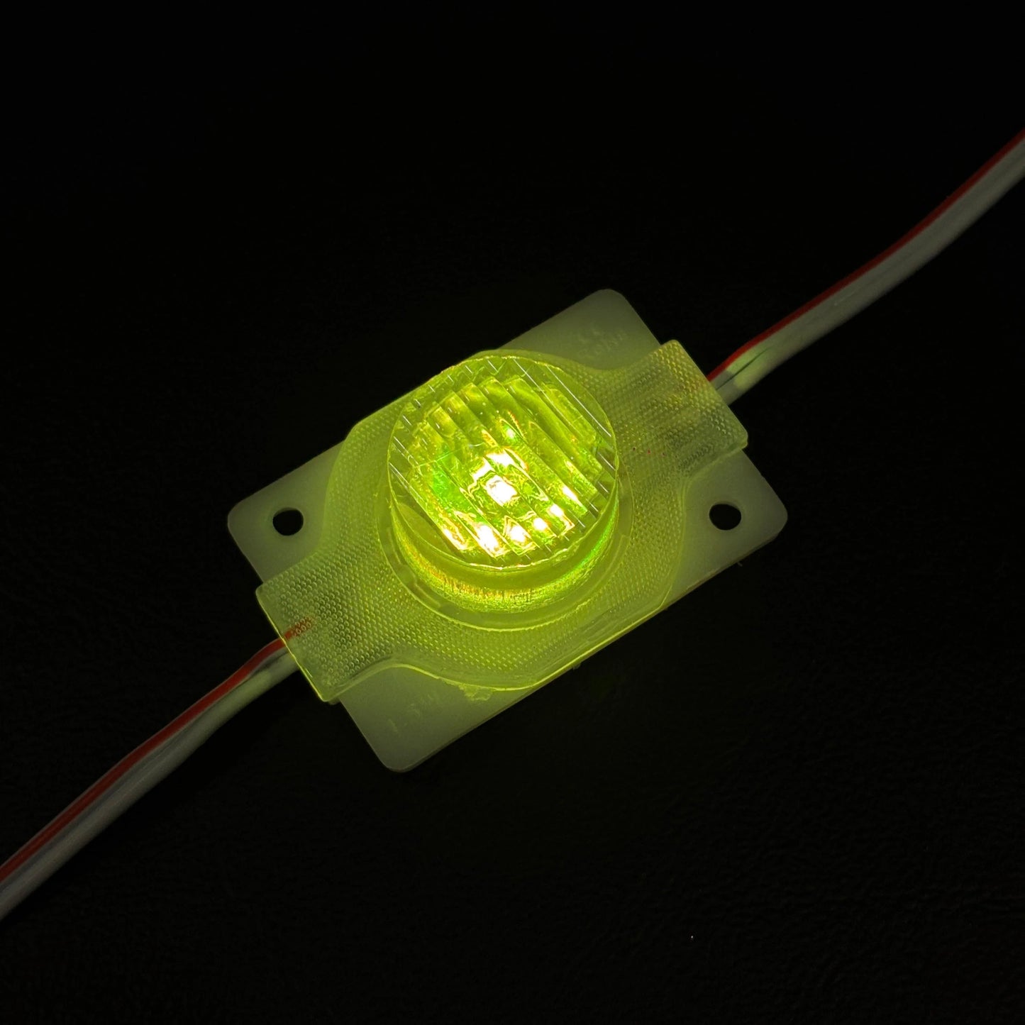 12V Round Shape RGB 1.5W COB Light with Lens | Multicolor Waterproof Backlit Sign Board & DIY Lighting Module | RGB LED Module Light