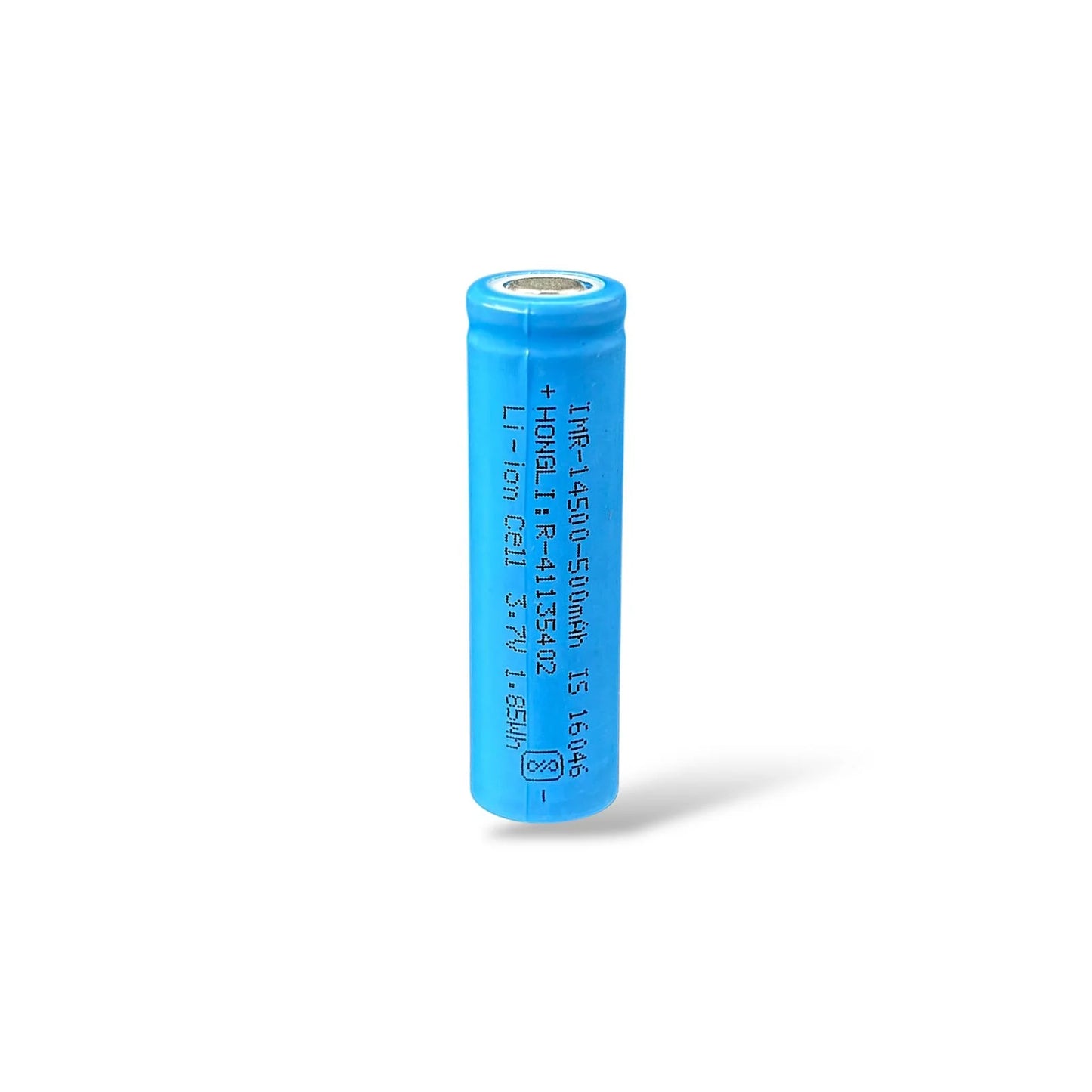 14500 Li-ion Rechargeable Battery 500mAh 1.85Wh | 3.7V Lithium Ion Cell for DIY Projects & Electronics