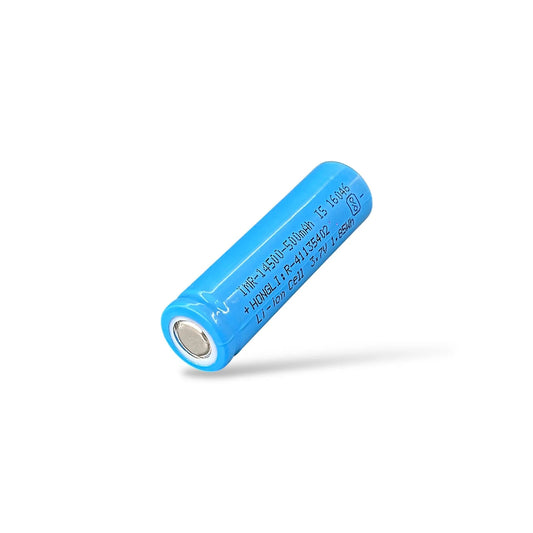 14500 Li-ion Rechargeable Battery 500mAh 1.85Wh | 3.7V Lithium Ion Cell for DIY Projects & Electronics