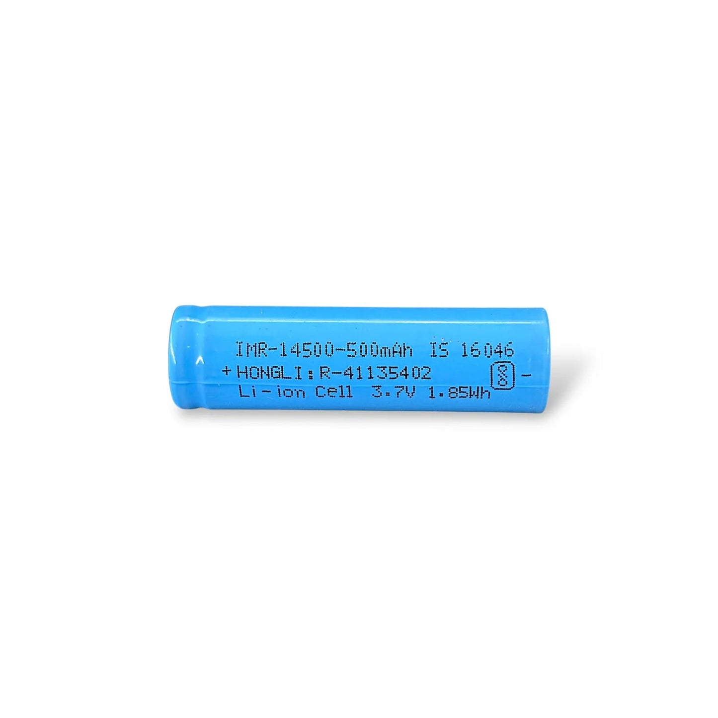 14500 Li-ion Rechargeable Battery 500mAh 1.85Wh | 3.7V Lithium Ion Cell for DIY Projects & Electronics