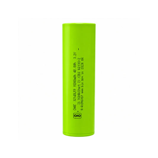 15Ah (15000mAh) 3.2V 48Wh 32140 LiFePo4 Battery | Rechargeable Lithium Iron Phosphate Battery Cell for Solar, EV & DIY Projects