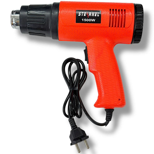2-Speed Heat Gun 1500W Hot Air Tool | Heat Gun for DIY Projects, Domestic & Industrial Use | Plastic Body, Multicolor