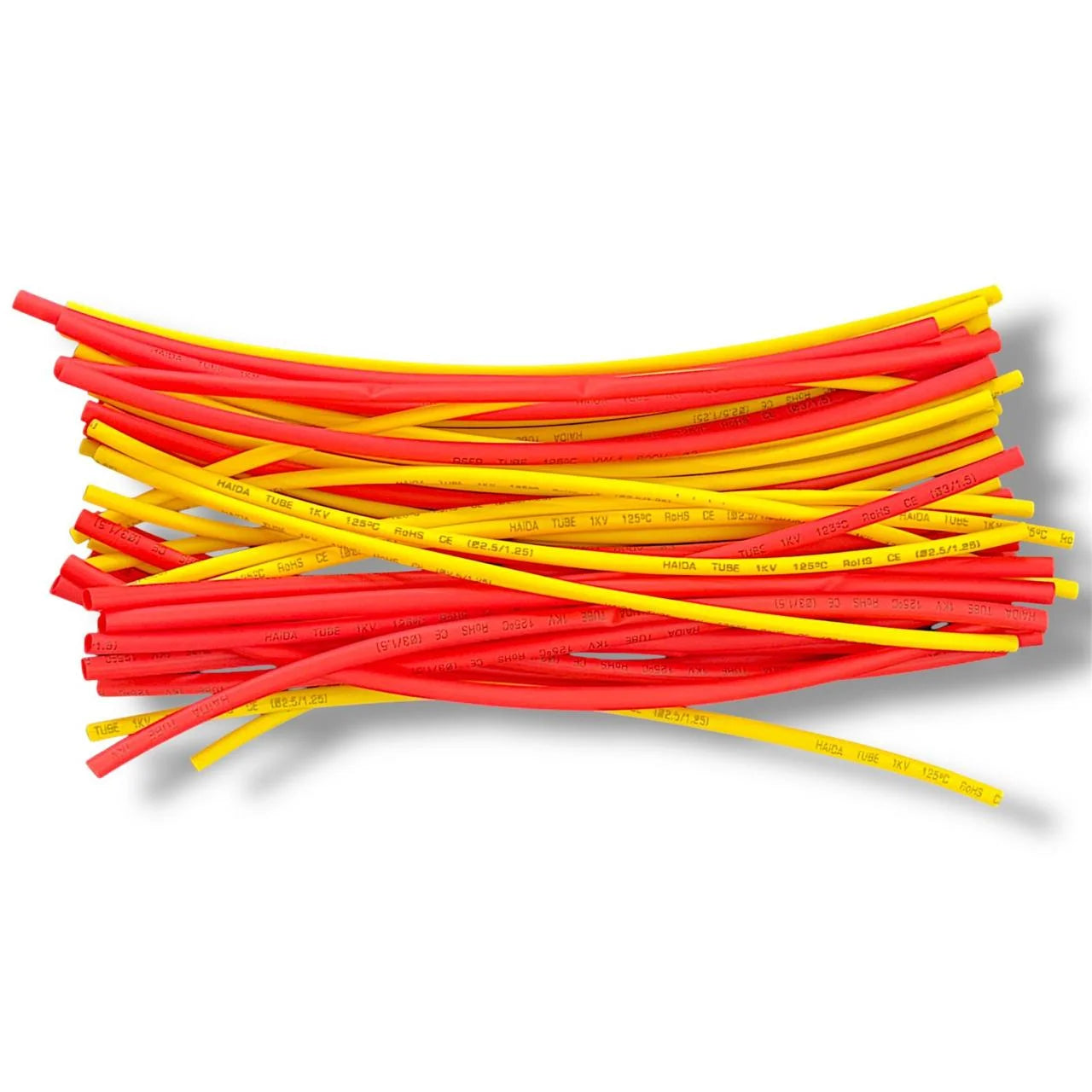2:1 Heat Shrinkable Tubing ROHS Certified – Pack of 100 Multicolor Heat Shrink Tubes for Wire Insulation, Thickness 1mm–12mm, Length 20cm