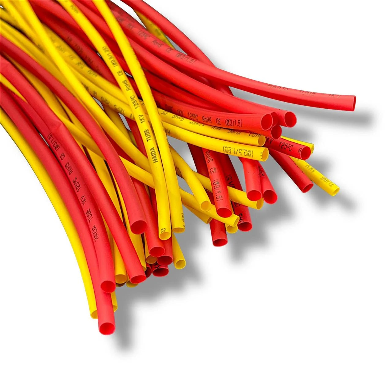 2:1 Heat Shrinkable Tubing ROHS Certified – Pack of 100 Multicolor Heat Shrink Tubes for Wire Insulation, Thickness 1mm–12mm, Length 20cm