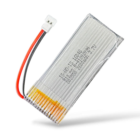 2600mAh 3.7V LiPo Rechargeable Drone Battery Size 60x25x8 mm 26g | Lithium Polymer Battery for Mini RC Drones, Quadcopters, Helicopters & DIY Projects