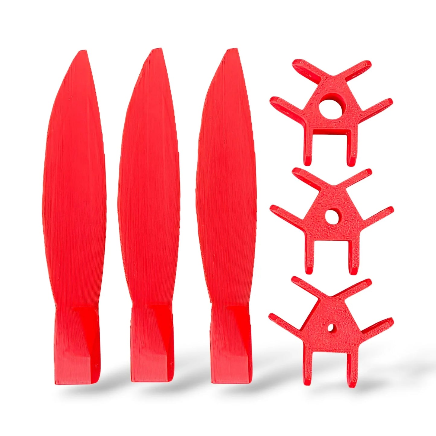 3-Blade Propeller 220mm with Interchangeable Replaceable Hub Adapters | DIY Propeller for Projects (Random Color)