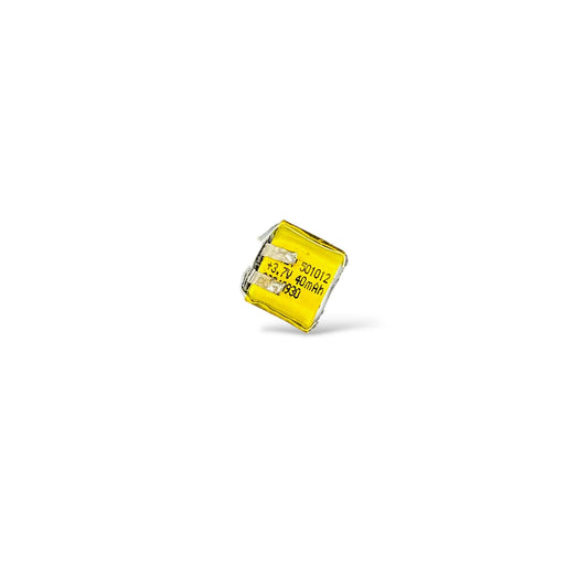 40mAh 3.7V LiPo Battery Size 10x10x5 mm 2g | Micro Rechargeable Lithium Polymer Battery for Wearables, Micro Drones, IoT & DIY Electronics