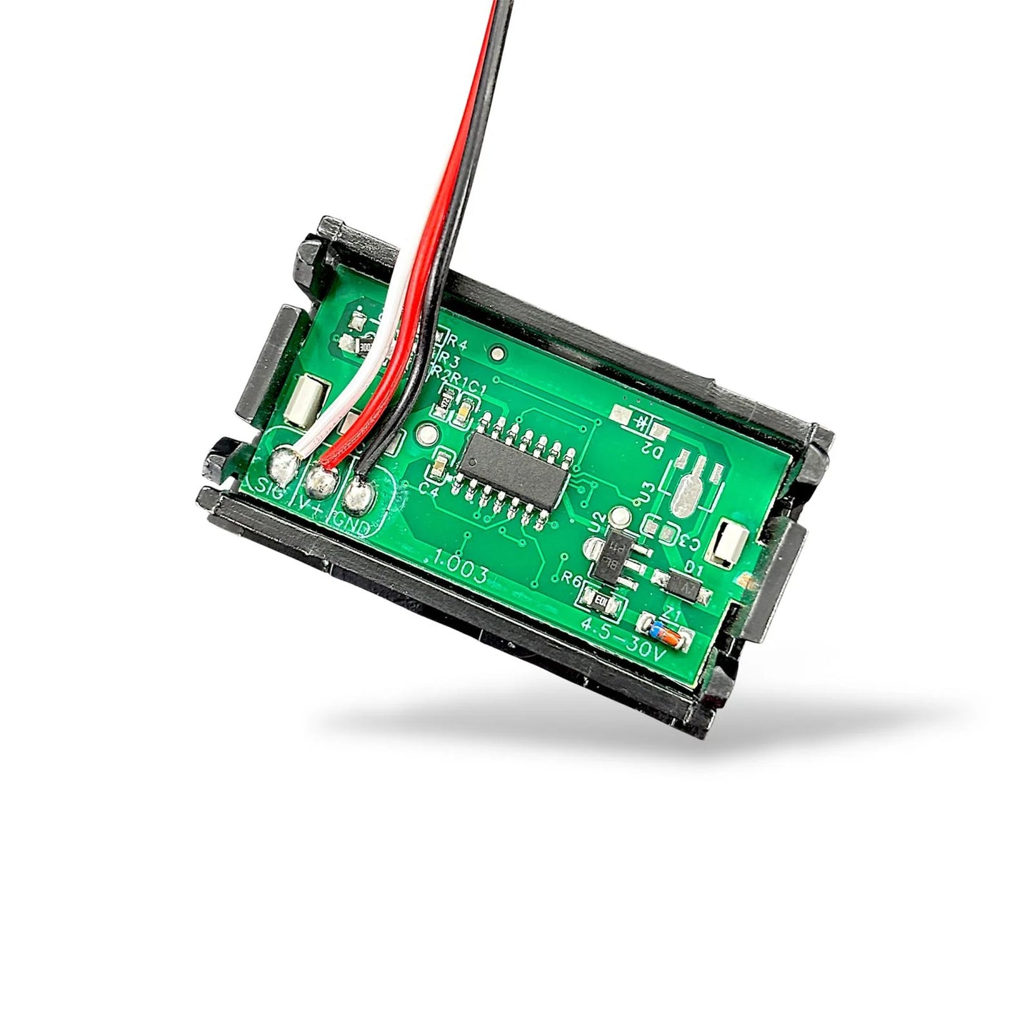 3.7V to 30V Digital Voltmeter Panel Meter | 3-Wire DC Voltage Tester | 0.56 Inch Red LED Display