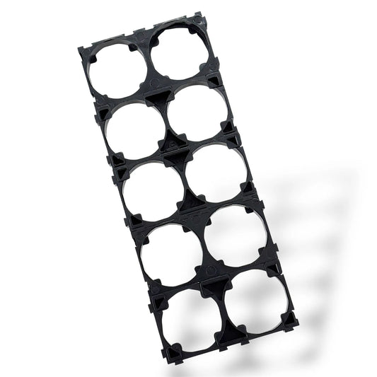 32140 Battery Cell Spacer Holder – 2x5 Grid Pack for LiFePo4 Battery Battery Pack Assembly | Heat-Resistant & Durable Plastic Bracket