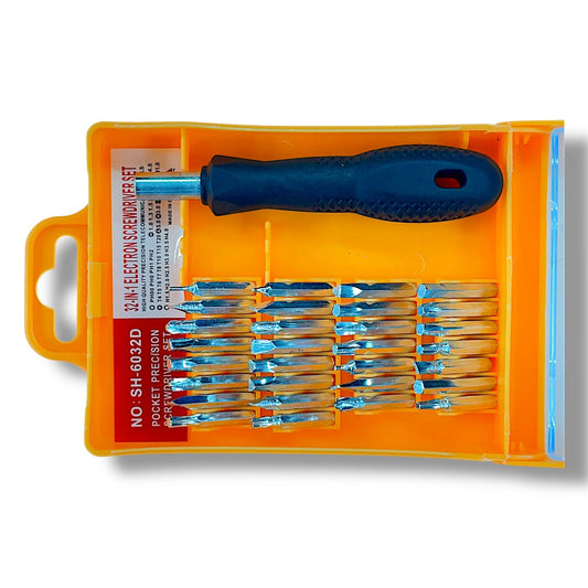 32 in 1 Precision Screwdriver Set (TP-6032D) – Multipurpose Magnetic Toolkit for Mobile, Laptop & Electronics Repair
