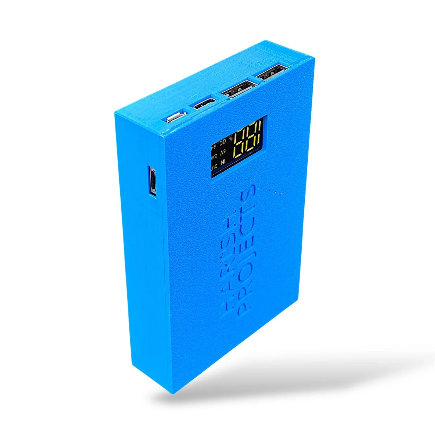 3D Printed Case (Body Only) for 18650 Power Bank Charger Board | Dual USB, Type-C, Micro USB & Lightning Compatible