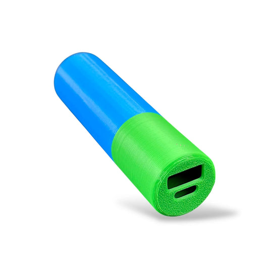 3D Printed Power Bank Case (Body Only) for DIY Projects, Arduino Boards | Compatible with 1 Cell 18650 Battery & Type-C 5V Step-Up Lithium Charging Protection Board