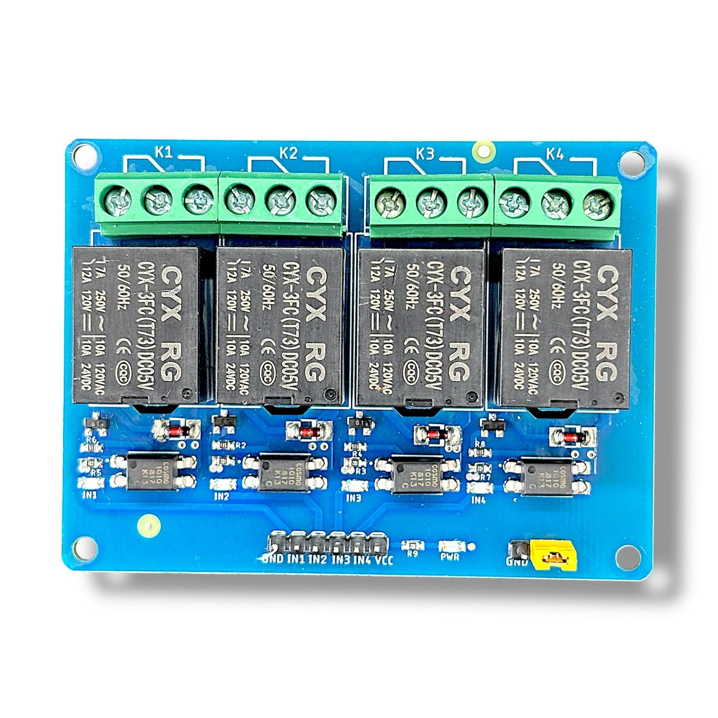 4 Channel 5V Relay Module Board | Relay Switch for Arduino, Raspberry Pi & IoT Automation