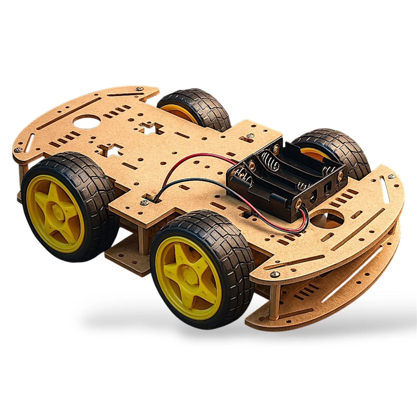 4WD Smart Robot Car Kit with Plastic Chassis | Four-Wheel Drive Robotics Platform for Arduino, ESP32 & STEM Projects