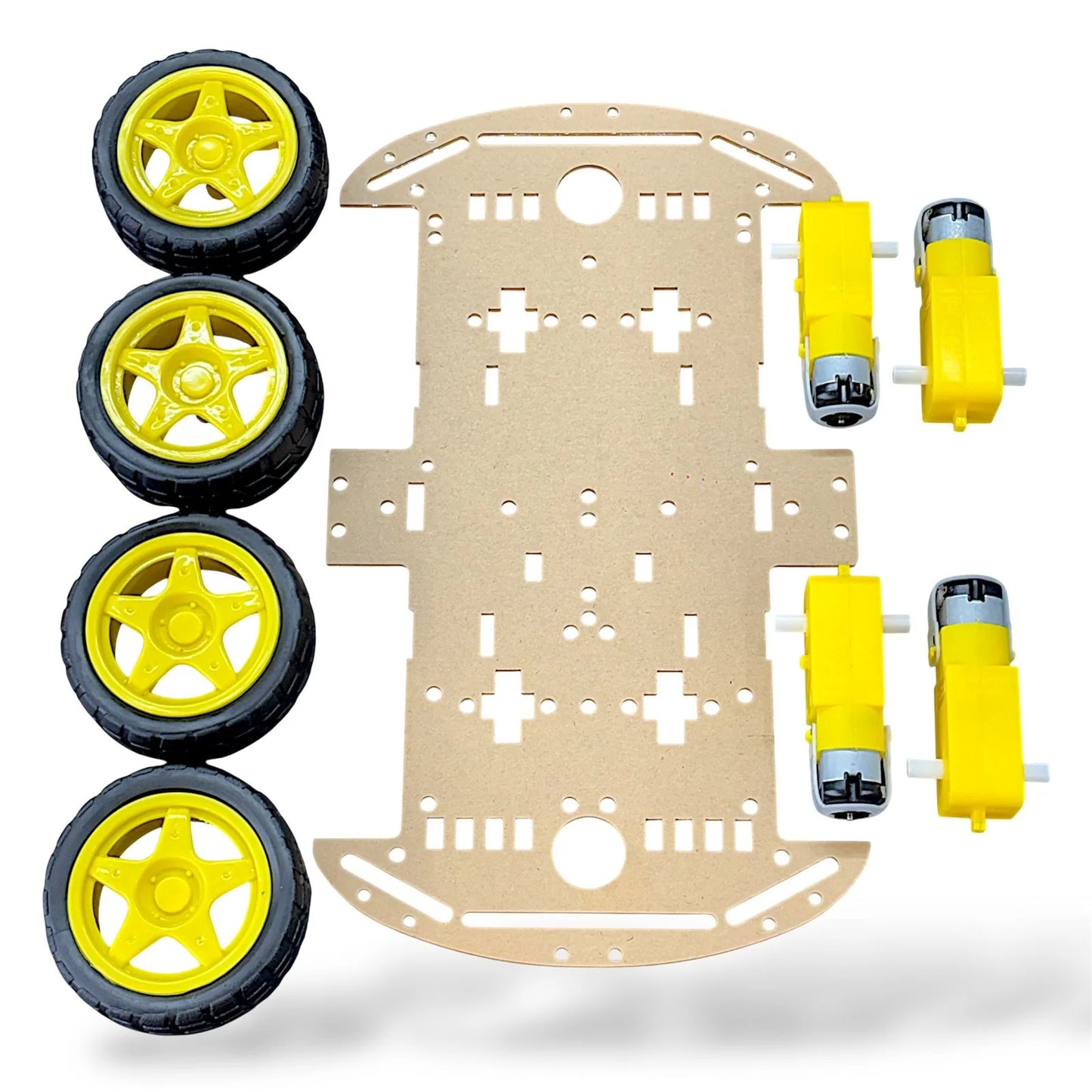 4WD Smart Robot Car Kit with Plastic Chassis | Four-Wheel Drive Robotics Platform for Arduino, ESP32 & STEM Projects